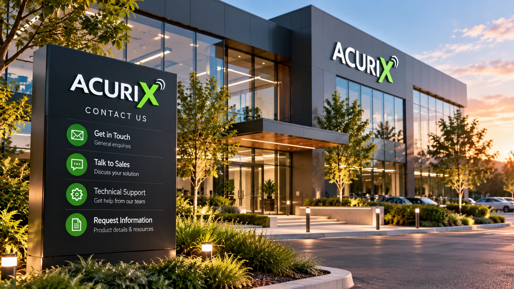 Illustrative Australian contact visual, not an actual Acurix office or employee